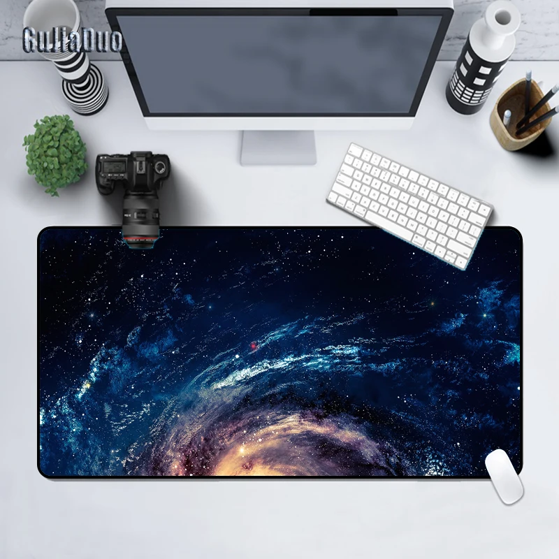 80x40 Milky Way 80x40 Large Size Mouse Pad Computer Keyboard Table Desk Mat Gaming Room Accessories Anti-slip Space Art Mousepad