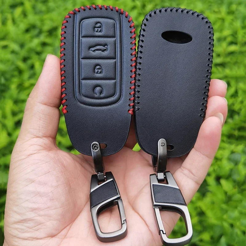 Leather Car Key Case Cover for Chery Tiggo 8 Pro Tiggo 8plus New 5plus 7pro Chery Tiggo 7 Pro Max Omoda 5 C5 Modod Protector Fob