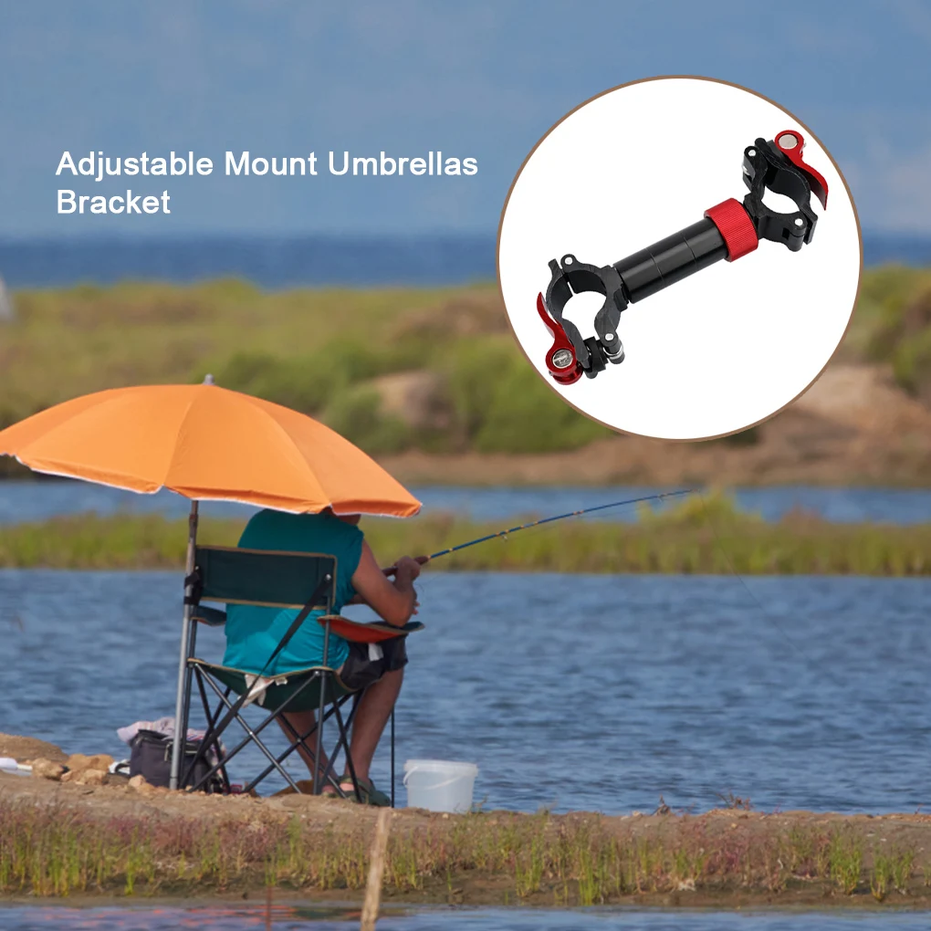 Fishing Chair Umbrella Holder Aluminum Alloy Rotatable Adjustable Stand Rock River Lake Chairs Bracket Accessories