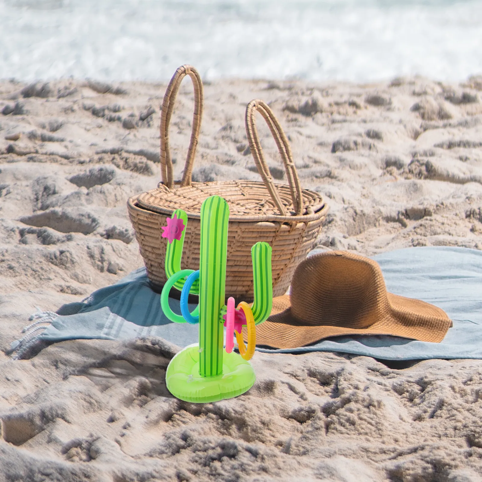 1Set Inflatable Cactus Ring To - Ring Toss Outdoor 评论和价格