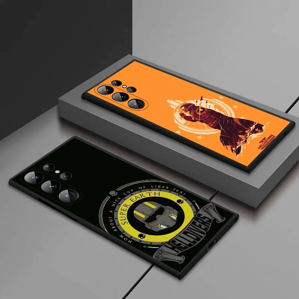 

Game H-Helldivers II Phone Case For Samsung Galaxy S25 Ultra S22 S23 S24 Ultra S21 S20 5G Protective Soft Silicone TPU Funda