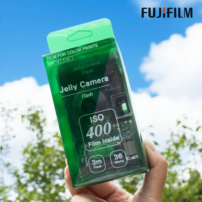 

В наличии: Фотоаппарат для пленки 135 Fujifilm C400, прозрачный, на 36 снимков, с фотовспышкой, одноразовый, для свадеб и подарков, модель 2026 года