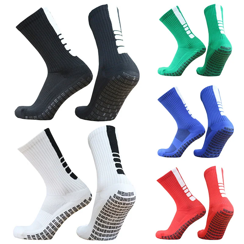 

Socks Soccer Vertical Men New Stripes, Slip Anti Dots, Three Bars Grip Football Socks