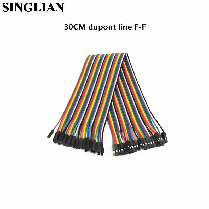 400pcs/Lot 30CM Dupont Line Female To Female Head F-F 1P-1P 2.54mm Spacing 40P DuPont Cable Jumper Wire Connector Breadboard