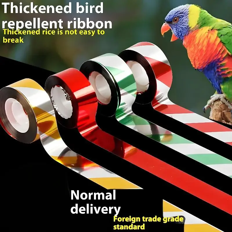 

Bird Repellent Tape 2.5cm*50m Of Bird Tape For Outdoors Bird Reflector Tape Farm Yards