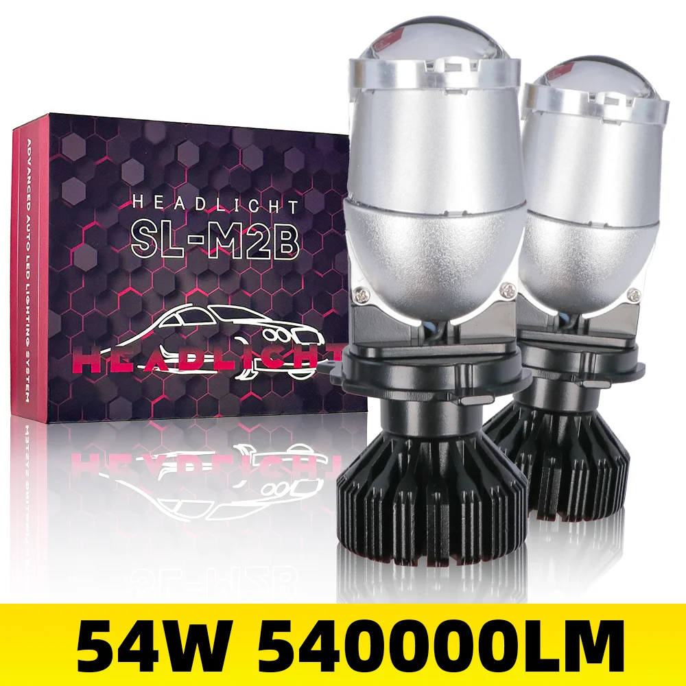 

H4 LED Projector Lens RHD 540000LM Mini Car Headlight 54W Bulb CSP Chip High Low Beam Fog Lamp 6000k Canbus Auto Light 12V 24V