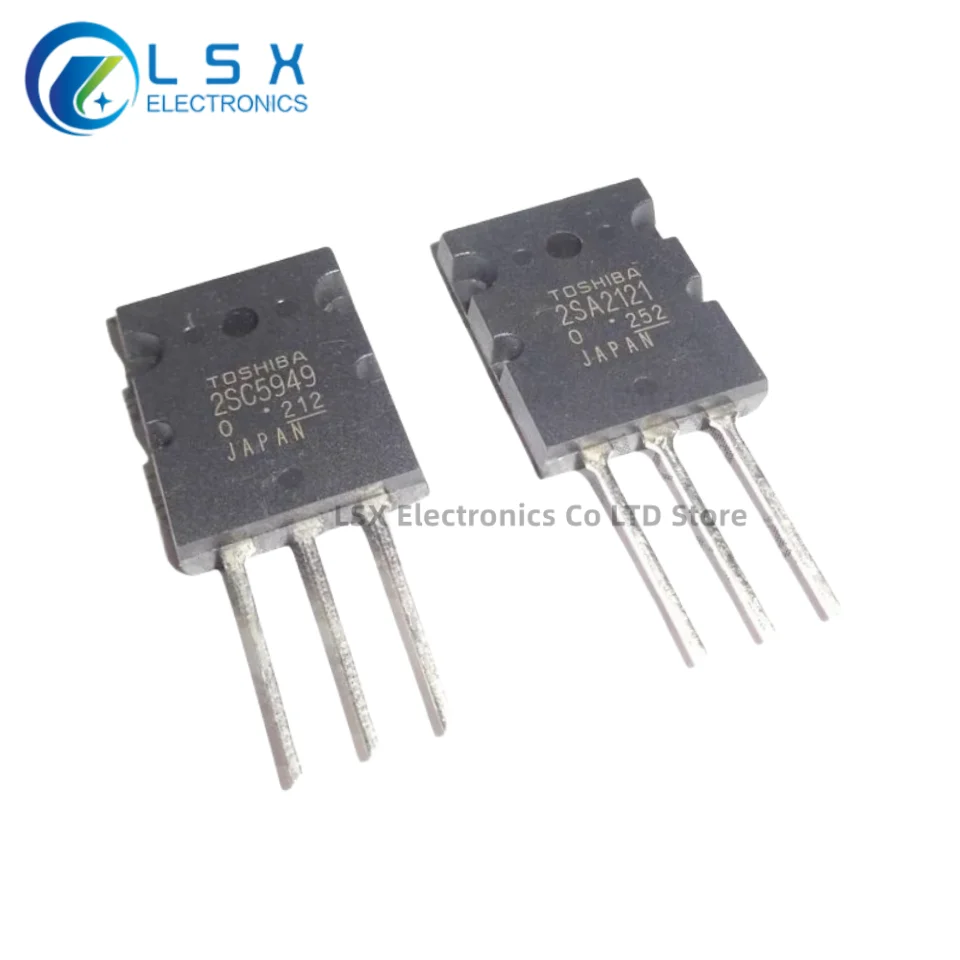 

New Original 5Pairs(10PCS) 2SA2121 2SA2121-O + 2SC5949 2SC5949-O TO-3PL 15A 200V Audio Power Transistor