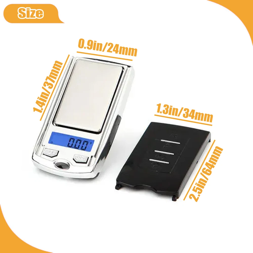 Mini Electronic Scale High Precision LCD Pocket Digital Scale for Jewelry Balance Gram For Kitchen Scale 200G-0.01G