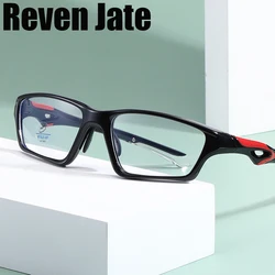Reven 81278 Men Sport Glasses Frames TR90 Eyewear Outdoor Sports Rectangle Frame Myopia Prescription Anti Blue Ray  Eyeglasses