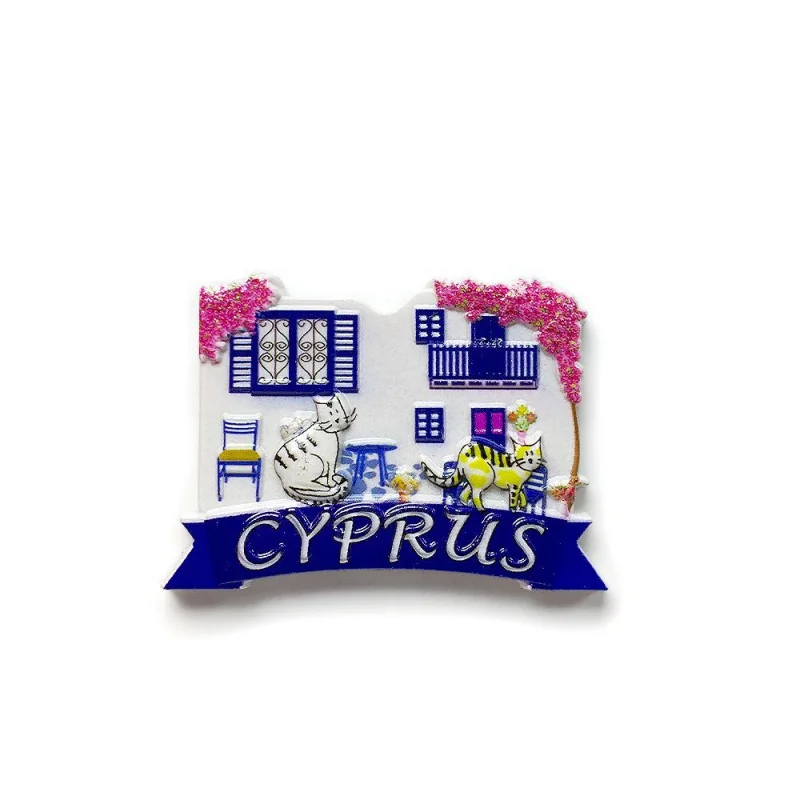 

Cyprus Mediterranean Style Travel Souvenirs Creative Decorations Souvenirs Magnetic Refrigerator Magnets