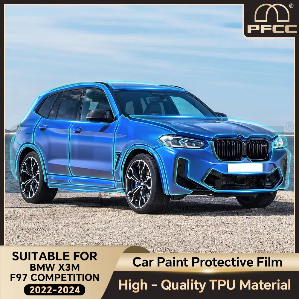 Precut Paint Protection Film PPF for BMW X3M F97 Competition 2022 2023 2024 Body Kit Clear TPU Transparent Fil Cars Accessories