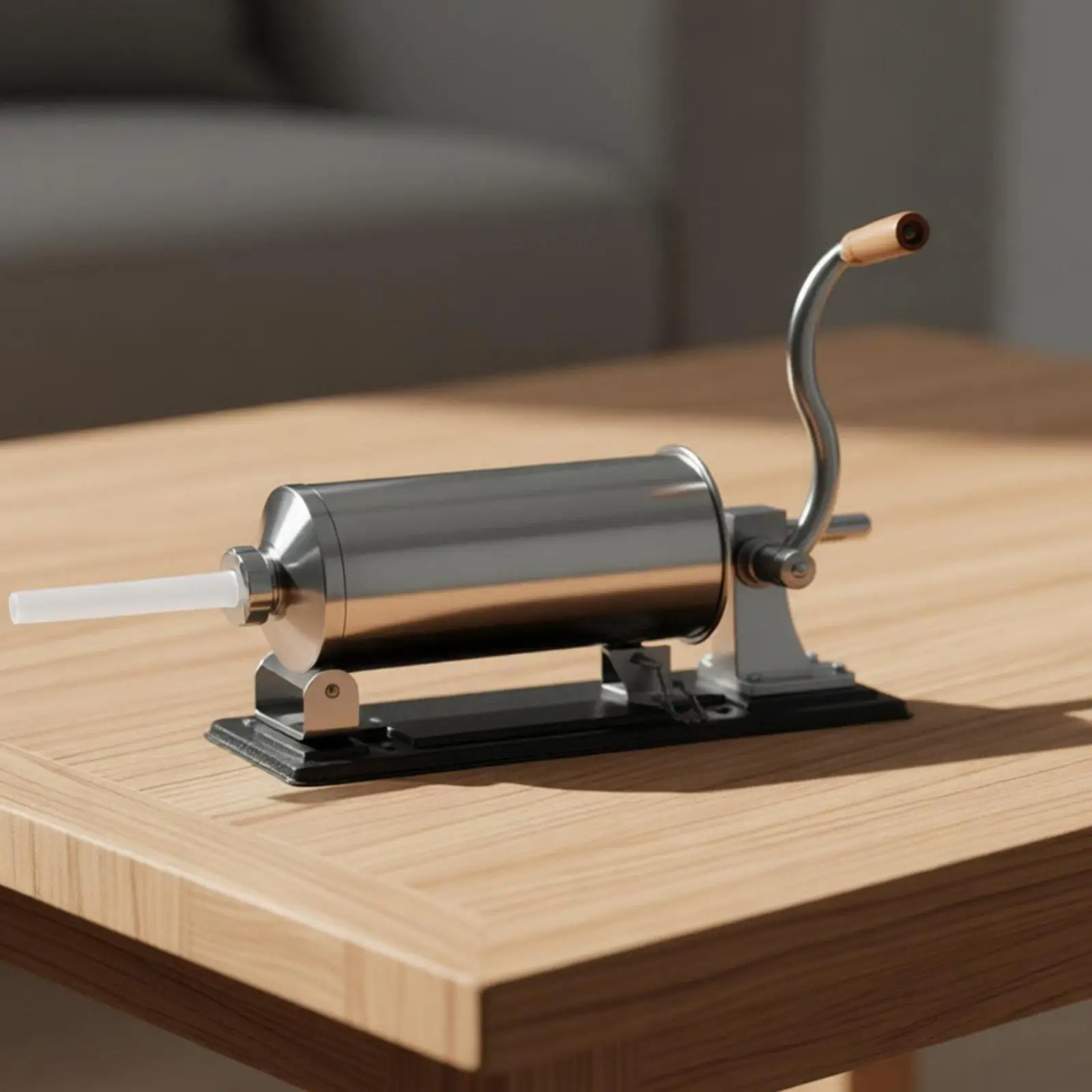 Professional Sausage Maker Hand Operated Meat Grinder Filler with Multiple Tube Sizes for Breakfast Links or Brats