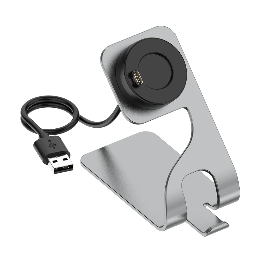 

Portable Charger Aluminum Alloy Smartwatch Charging Dock Stand Station Household Office Outdoor Adaptor Accessory