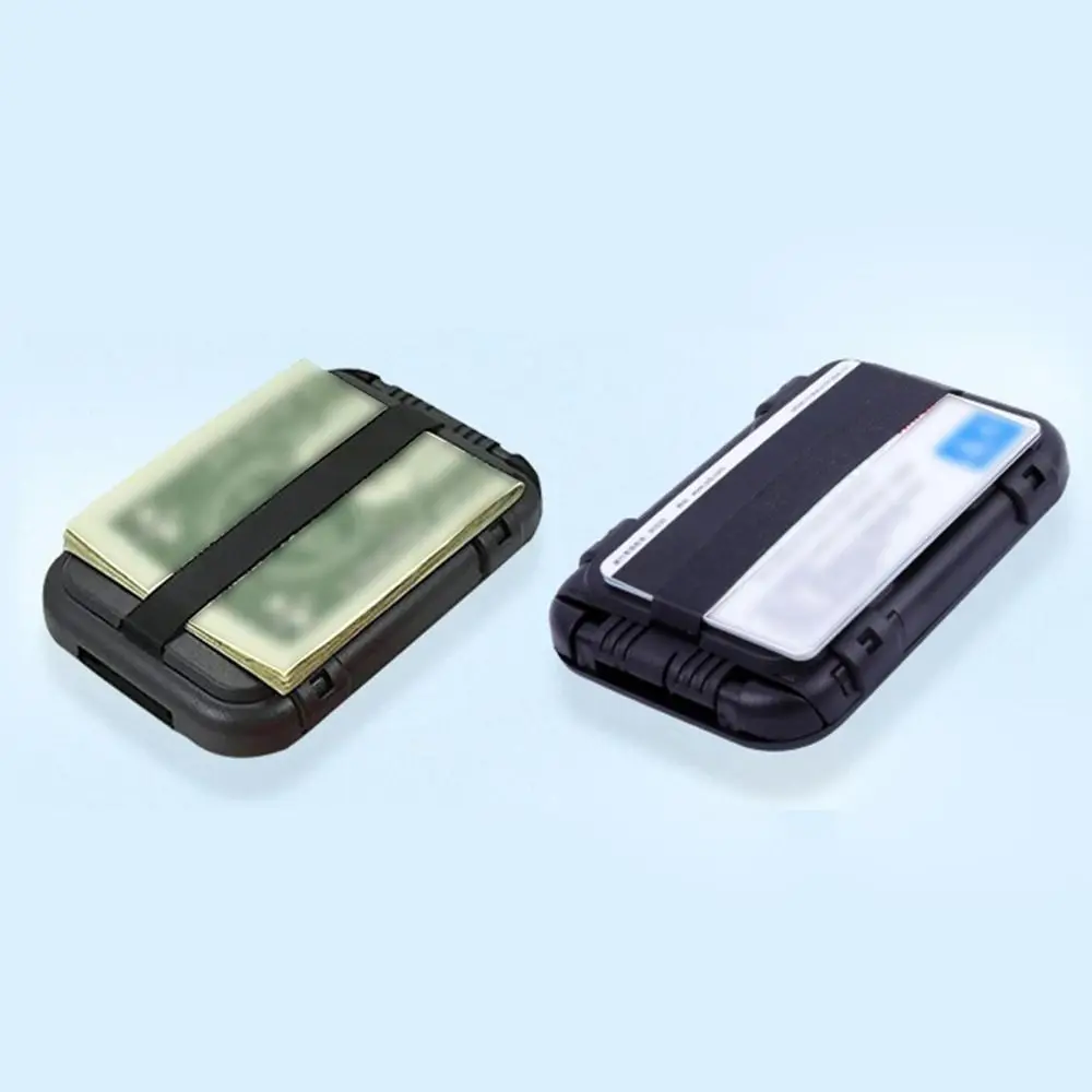 New Aluminum Alloy Business Card Case Waterproof Anti-theft Brush Card Holder ABS Wallet Unisex