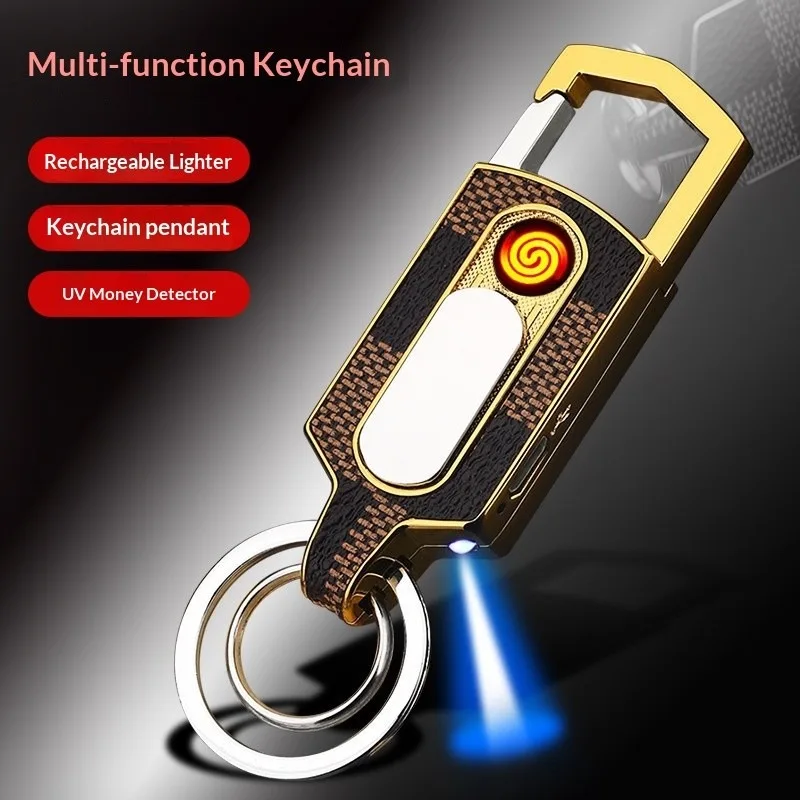 USB with cash detector, lighting, charging, lighter, personalized and creative, with keychain, charging, cigarette lighter