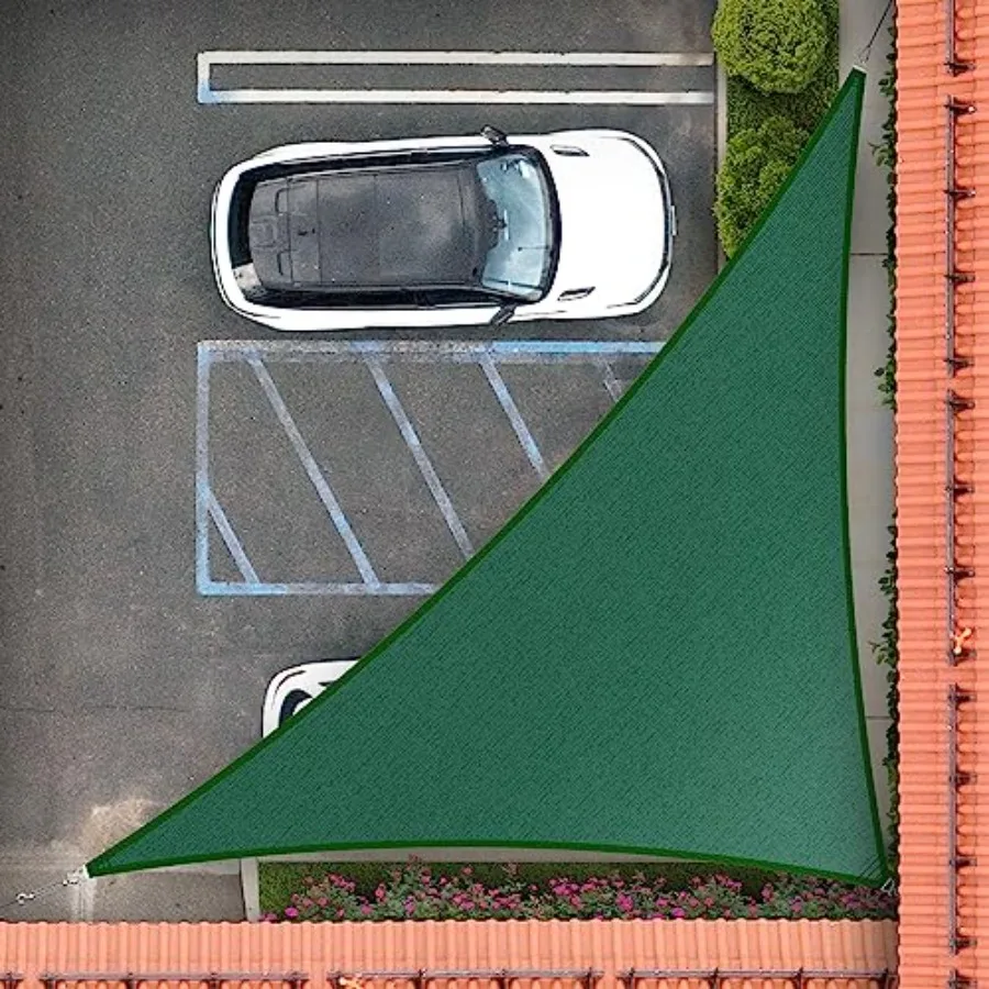 

17' x 20' x 26.2' Green Right Triangle Sun Shade Sail Order to Make RSTAPRT20 UPF50+ 95 UV Blockage 200GSM Commercial Strd Heav