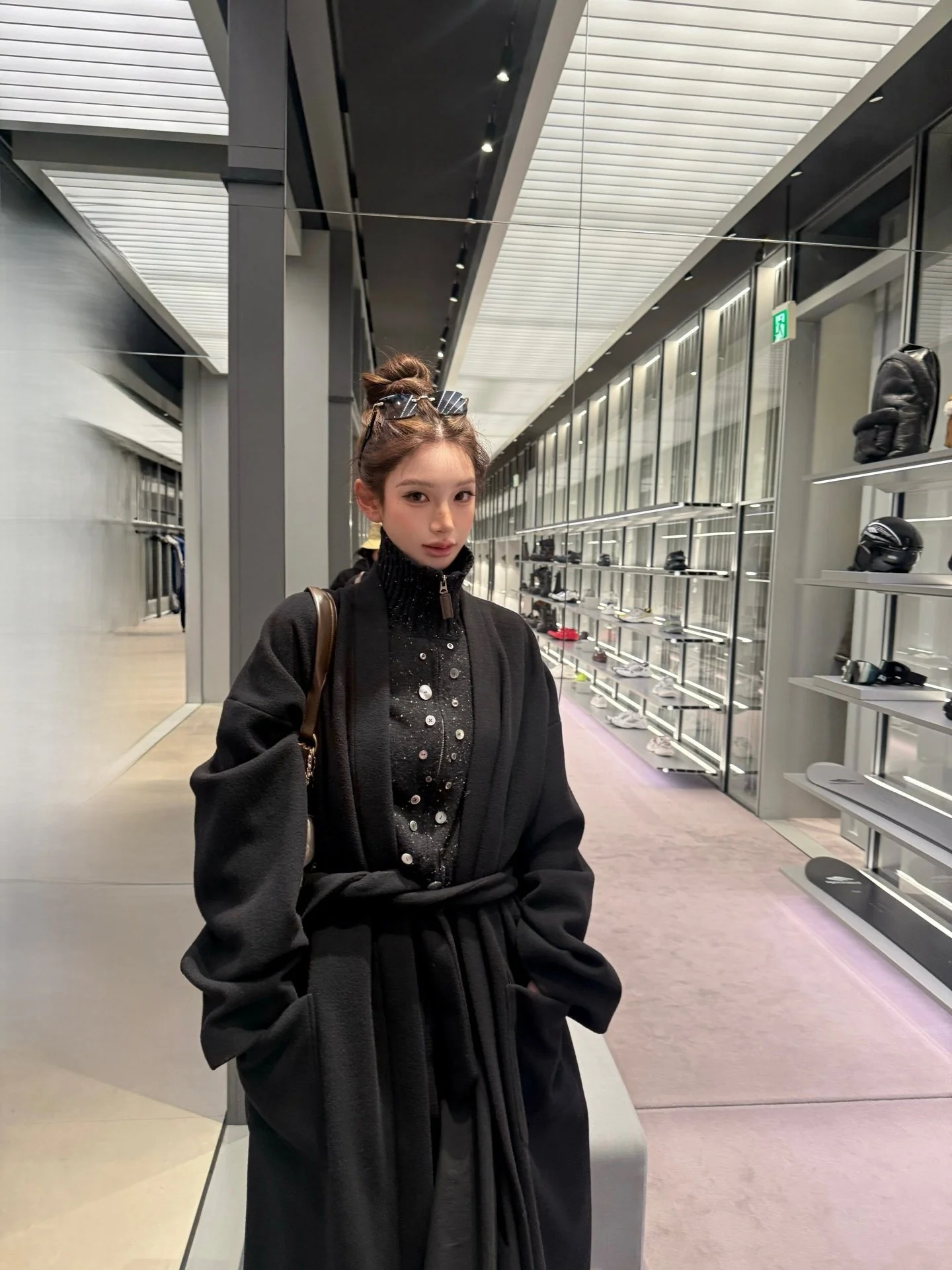 

Yangzifan Heavyweight Wool Knit Sweater Women's Autumn Winter High Ne Mixed Fiber Premium Feel Casual Sle Long Sve Top