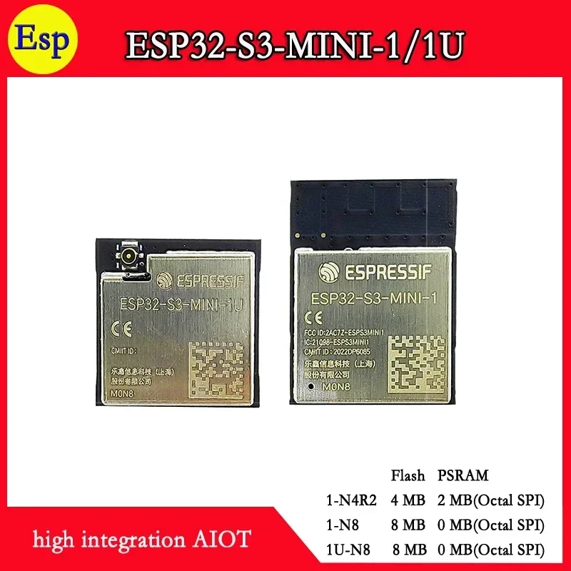 ESP32-S3-MINI-1 ESP32-S3-MINI-1U Espressif ESP32-S3 ESP32 S3 MINI 1 high integration AIOT N4R2 N8