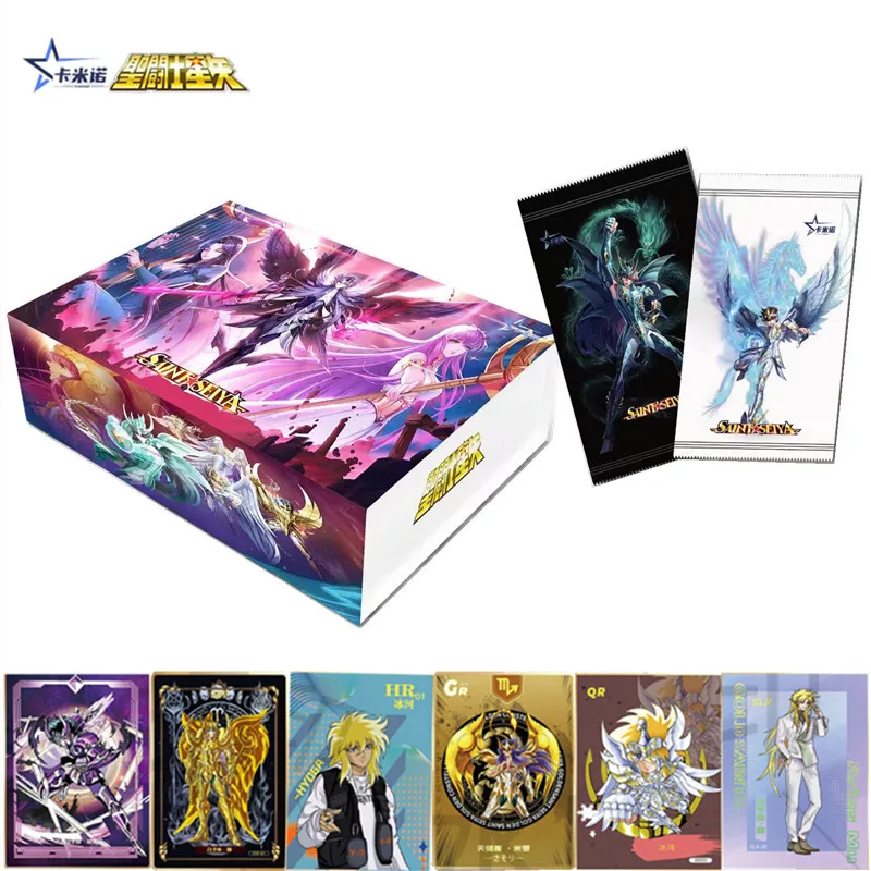 

Original Saint Seiya Collection Card for Children TCG Game Cards Table Toys Anime Figure Kid's Playing Toy Family Christmas Gift