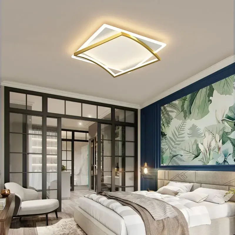 Moderne Led Plafondlamp Voor Woonkamer Eetkamer Studeerkamer Slaapkamer Plafond Kroonluchter Indoor Woondecoratie Verlichtingsarmatuur Glans