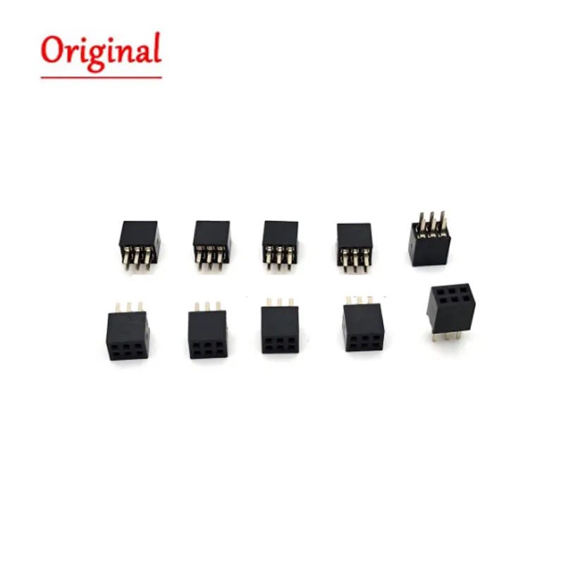 1.27mm Double row female row pin 2×2/3/4/5/6/7/8/9/10/12/14/16/40/50p socket female seat straight needle Female Header connector