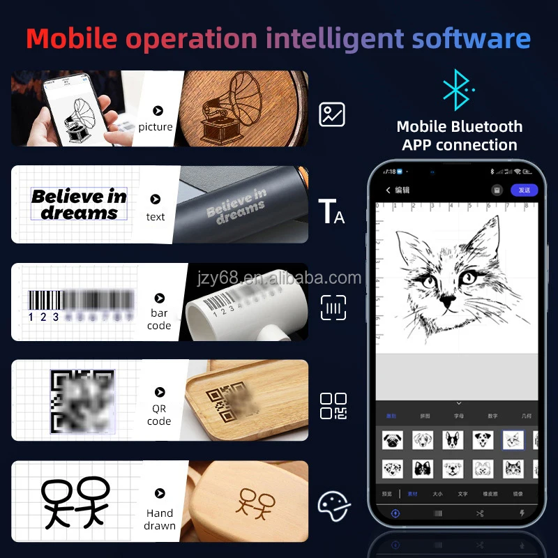 Graveur Laser Portable 3D, Machine de découpe, Mini métal, cuir, bois, Diode, Machine de gravure, Mini imprimante Laser