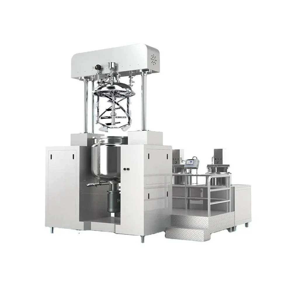 Blends Emulsions Manufacture Vacuum Emulsifier Mixer Of Cosmetics Homogenizer Emulsifying Mixing Machine