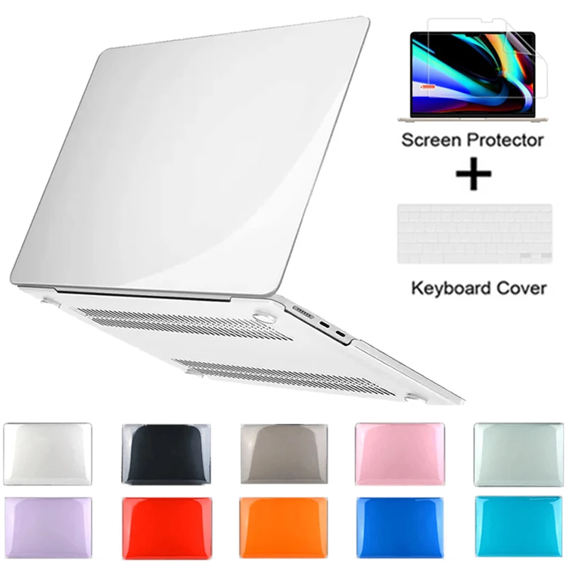 Matte Case For MacBook Pro 14.2 A2442 Pro 16.2 A2485 15.4 16 A2141 A1286 Laptops Bag Macbook Air 11 13.3 A1932 A2337 A1466 A2338