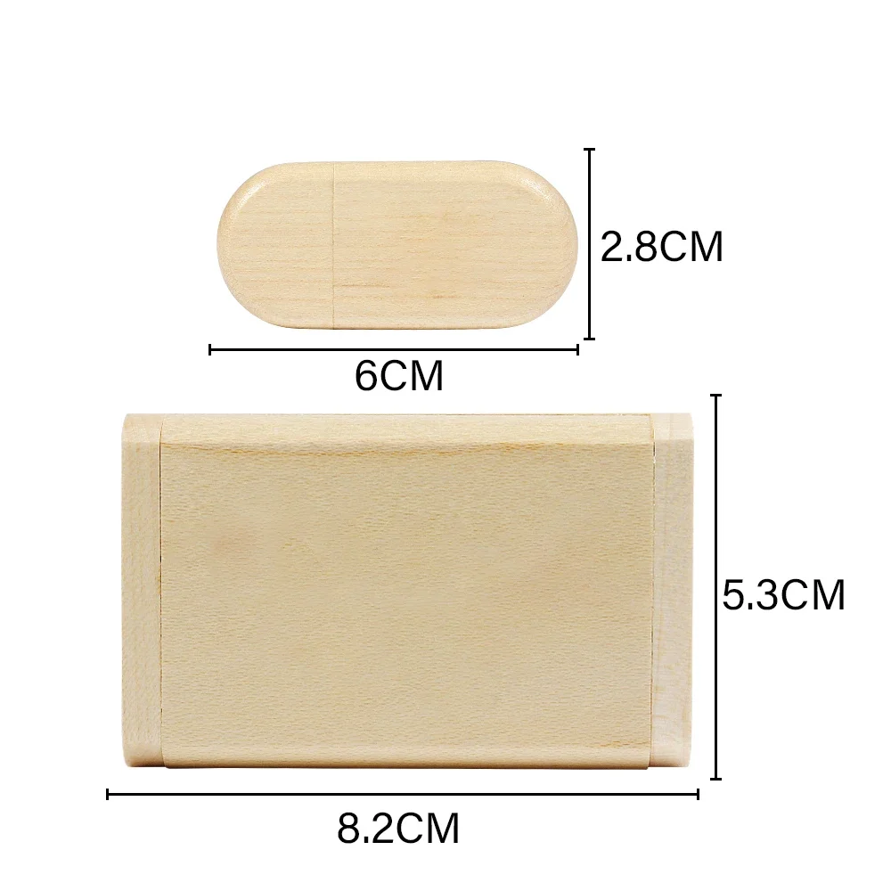 Wooden Box USB Flash Drive 128GB Creative Gifts Memory Stick 64GB Red Wood Pendrive 32GB Carbonized Bamboo U Disk 16GB 8GB 4GB