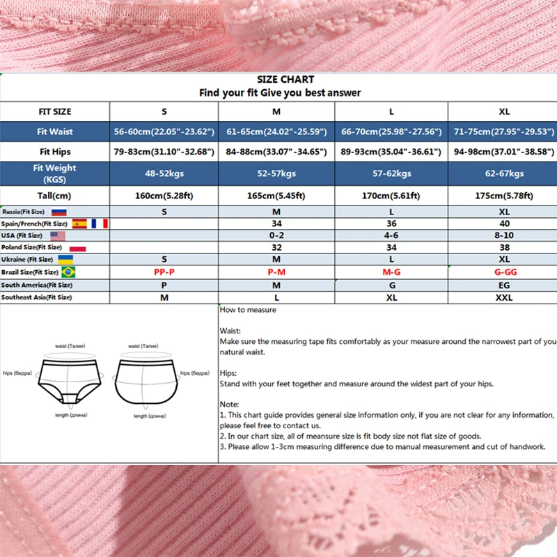 FINETOO 6PCS/Set Cotton Panties Sexy G-String Women\'s T-Back Lingerie Femme Underpants Briefs Adjustable Waist Thong Intimates