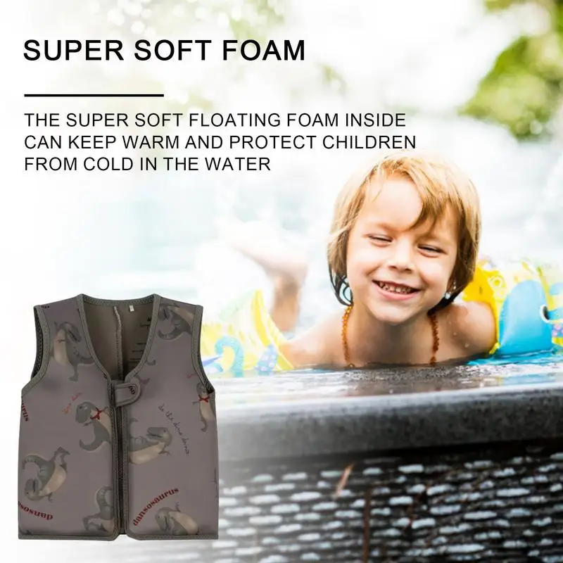 Swim Vest For Toddlers Swimming Float Jacket Neoprene Buoyancy Vest Learn To Swim Life Jackets Pool Float Quick Dry Swimwear For