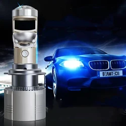 Auto Lamp Mini Lens LED Canbus H4 Bulbs H7 LED Headlight Car Low Beam Projector Turbo Fan H8 H11 White12V Lenses for Headlights