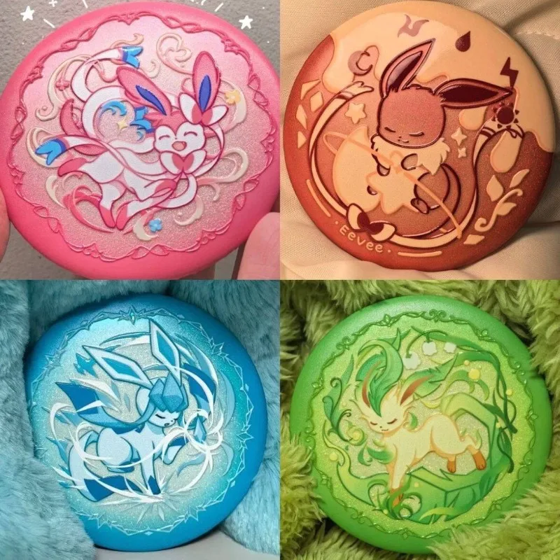 Pokémon Brooch Eevee Brooches for Women Glaceon Fashion Jewelry Sylveon Metal Accessories Leafeon Badge Pins Toy Figures Gift
