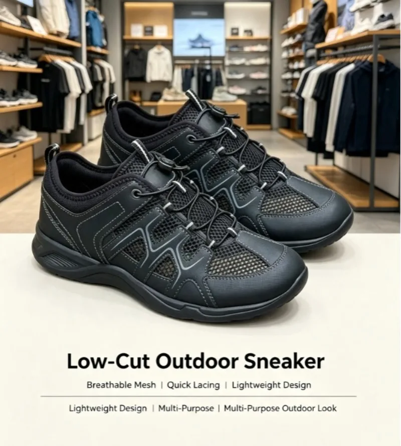 2026 new business outdoor athletic shoes, lightweight comfort breathable mesh running sneakers anti-slip