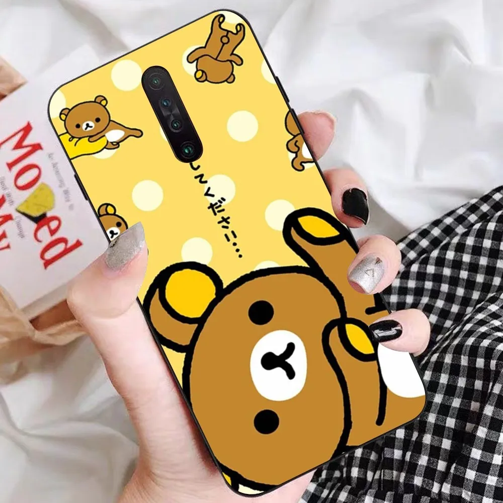 Cute R-Rilakkuma Phone Case For Redmi 5 6 7 8 9 10 Plus Pro 6 7 8 9 A GO K20 K30 K40 Pro Plus F3 Fundas