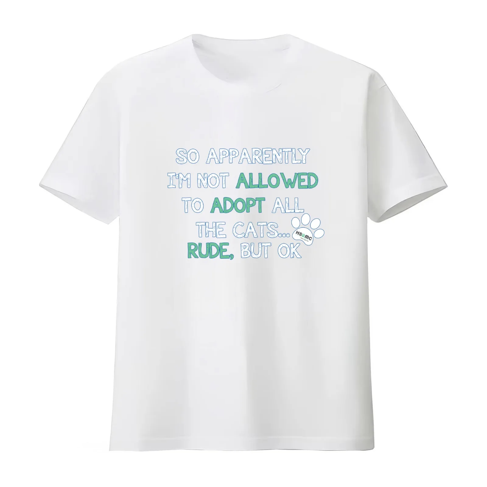 Rude But Ok - All the Cats! T-Shirt Summer Casual Cotton Tee Oversized Streetwear Tops Vintage Graphic Print 100% Cotton