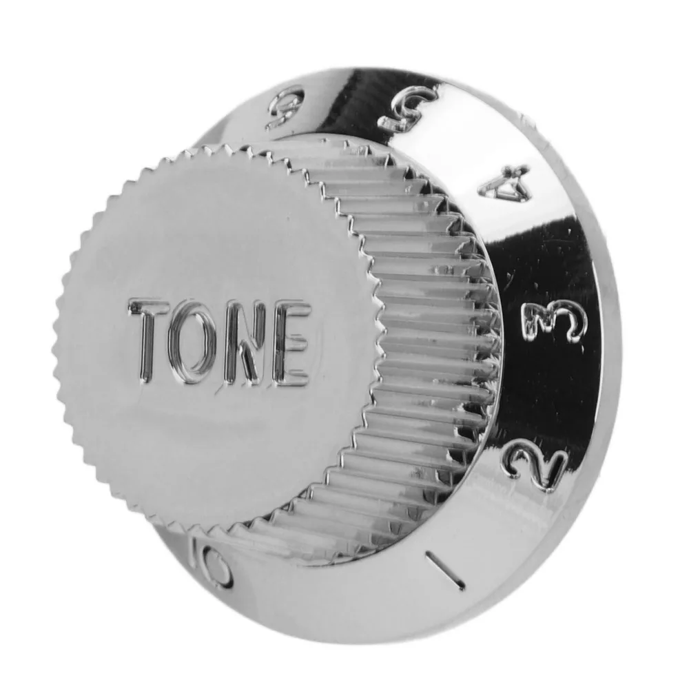 4PCS Silver/Gold Electric Bass Volume Toning Control Knob Polymer Guitar Potentiometer Knob Set Speed Control Knobs
