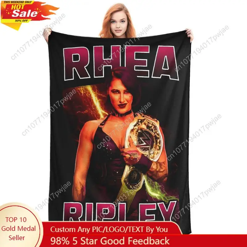 

Rhea Ripley Vintage Style Blanket Flannel Vintage Warm Throw Blankets for Chair Covering Sofa Winter Custom blankets