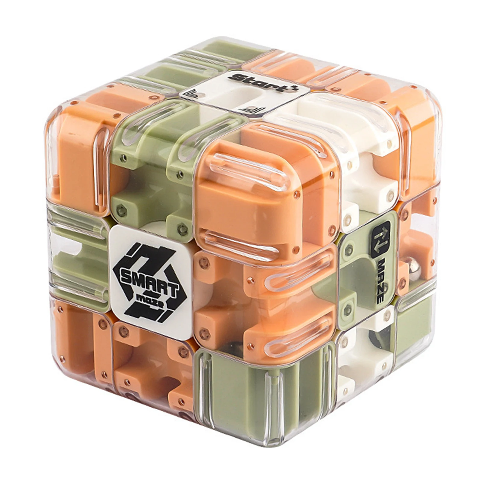 3D Doolhof Magische Kubus Zeszijdige Transparante Puzzel Snelheid Kubus Kubussen Doolhof Speelgoed Voor Kinderen Educatief Speelgoed Verjaardagsfeestje gift