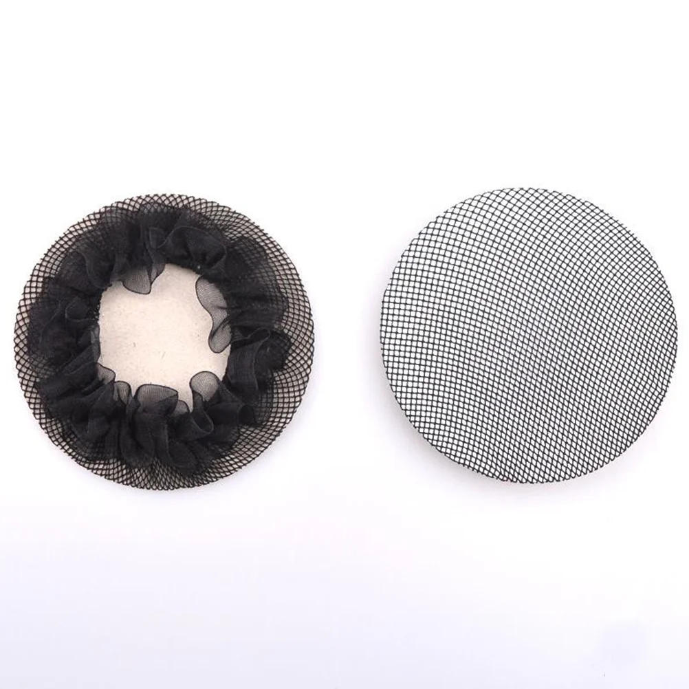 

5pcs Hair Bun Net Set Black Reusable Lightweight Breathable Ballet Dance Gymnastics Wedding Hair Accessories Women Girls Bun