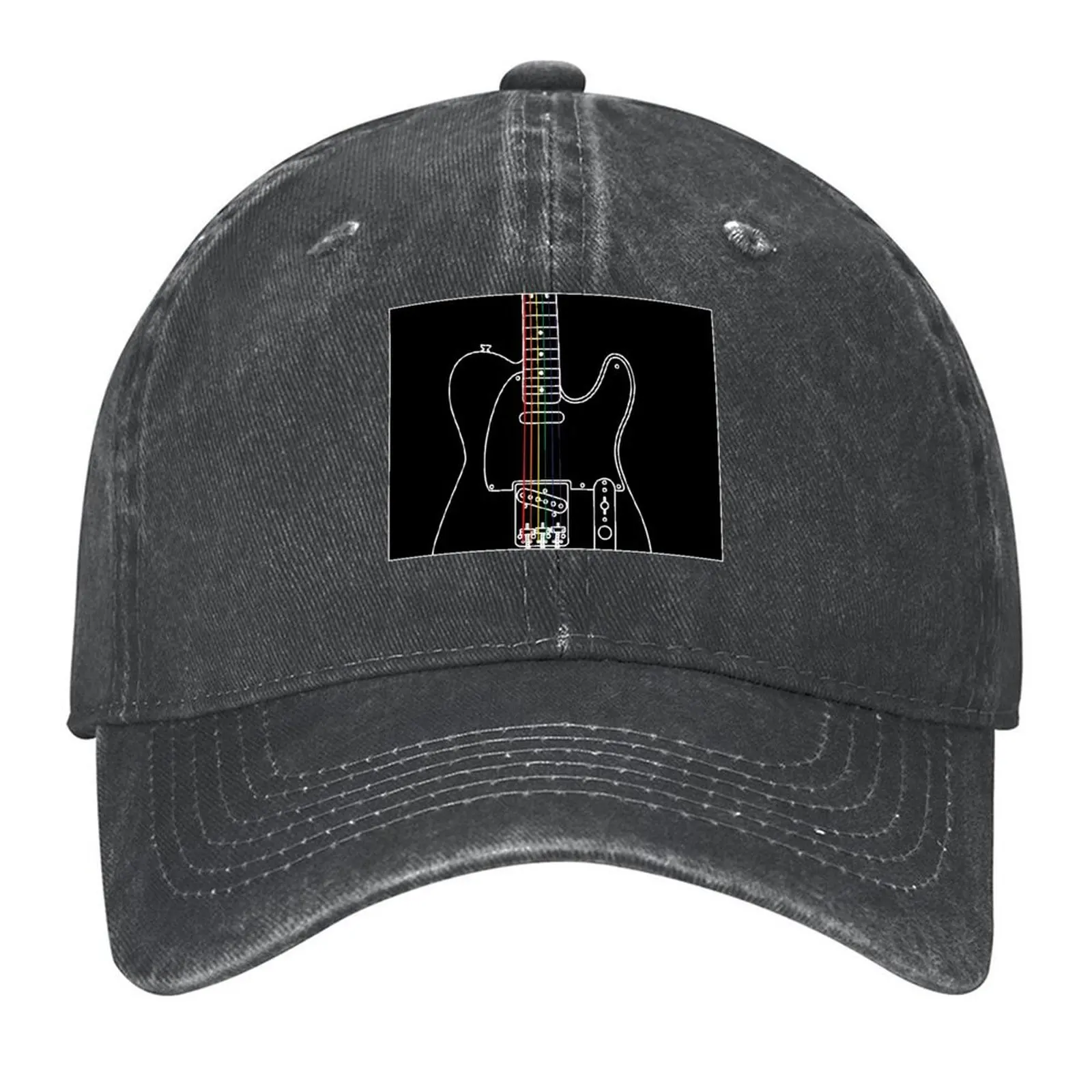 

Telecaster w/ Neon Strings 02 Baseball Cap dad hat Luxury Man Hat tea Hat Dropshipping Men's Hats Women's