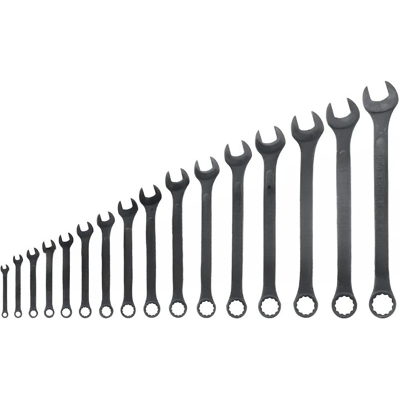 

03574A Jumbo Combination Wrench Set 16 Piece SAE 1/4” to 1-1/4” Raised Panel Construction