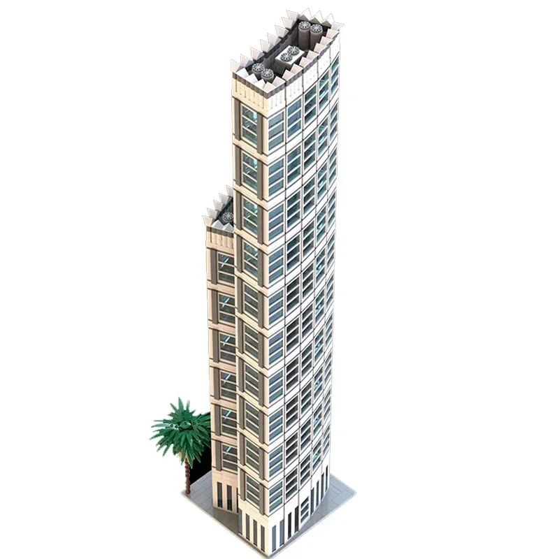 Moc Building Bricks Street View Model Ocean Tower And AVN Tower Technology Modular Blocks Gifts Christmas Toys DIY Sets Assembly