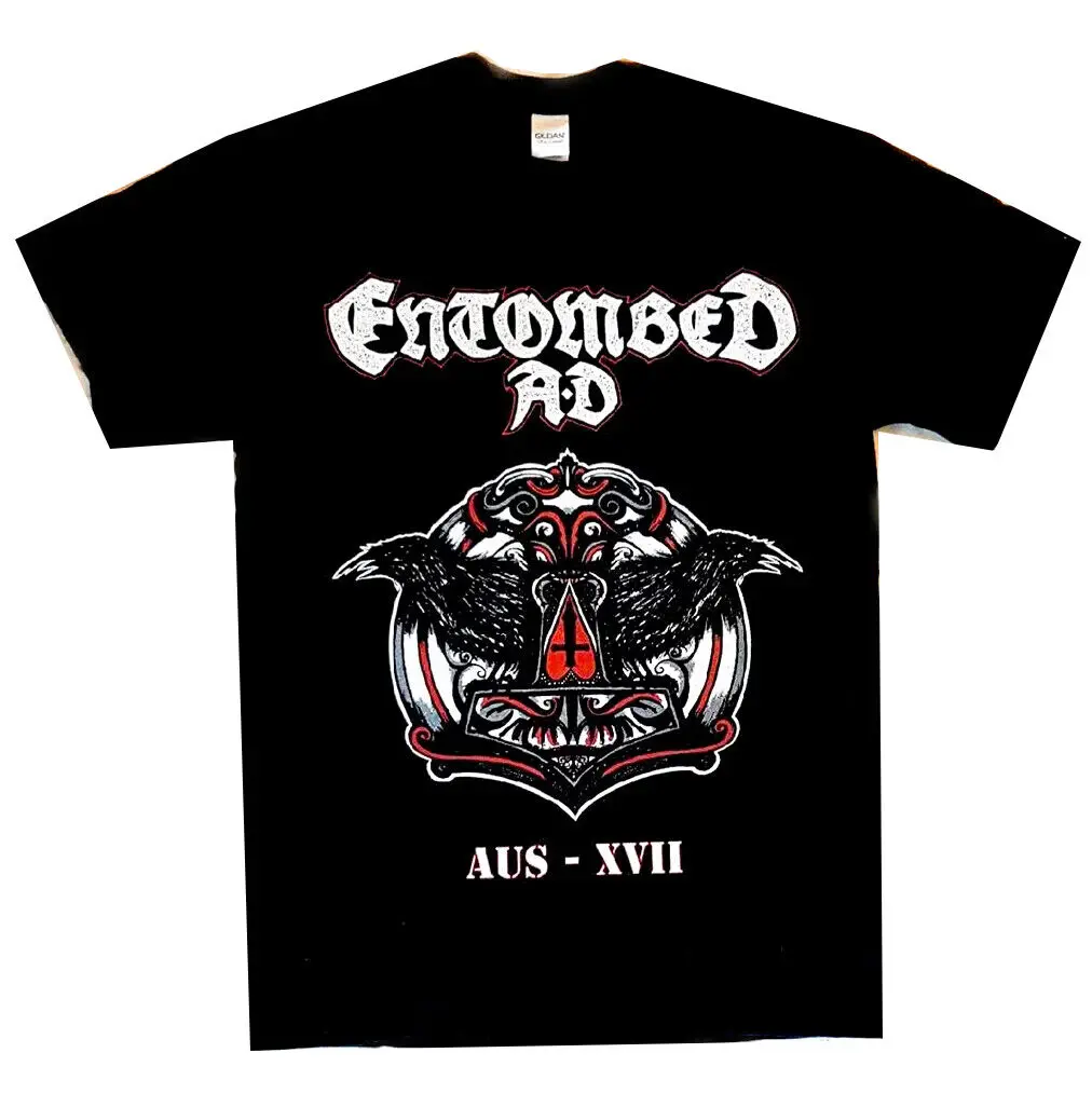 

Entombed AD австралийская рубашка для путешествий женская футболка Официальная футболка с ремешком
