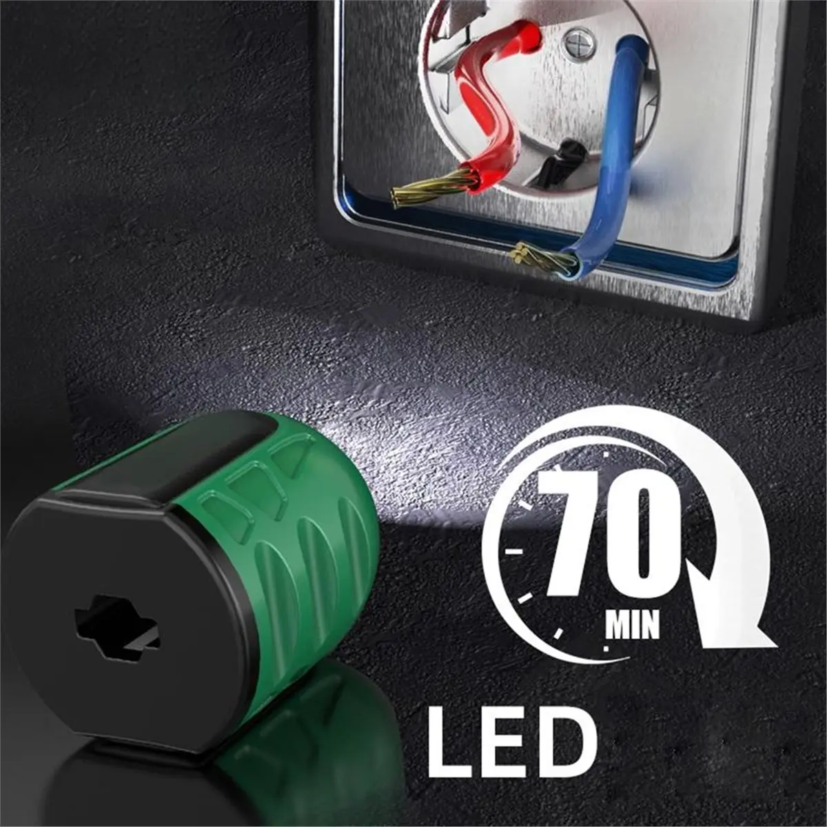 

AB52 High Quality Screwdriver Demagnetizer Magnetizer Strong Srewdrive with LED Light Screwdriver Picking Tool