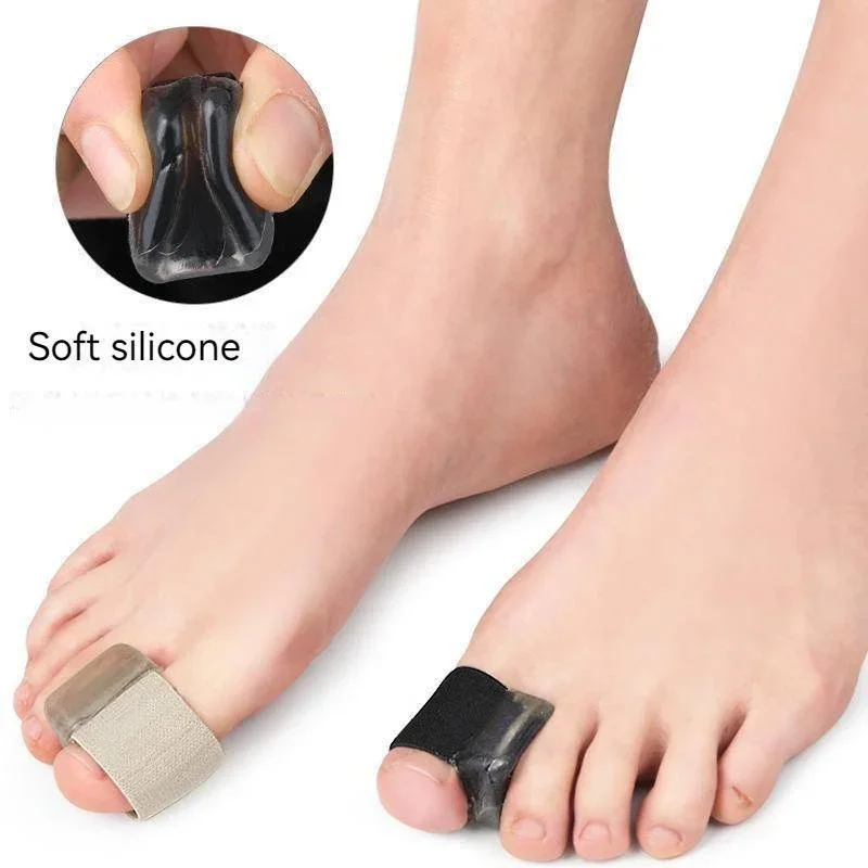 SEBS Toe Spacer Separators Corrector for Overlapping Thumb Finger Soft Silicone Gel Lining Pain Relief Hallux Valgus Correction