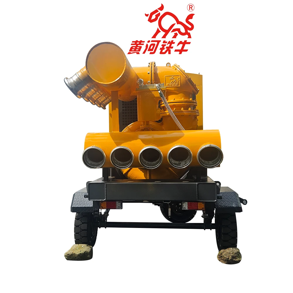 16~20 Inches Mobile Water Pump on Trailer With   Engine Centrifugal Self Suction Pump Unit
