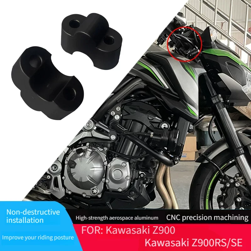 For Kawasaki Z900 RS Z900 SE KLX230 Handlebar Riser Pullback Elevador Manillar Moto Accesorios Moto