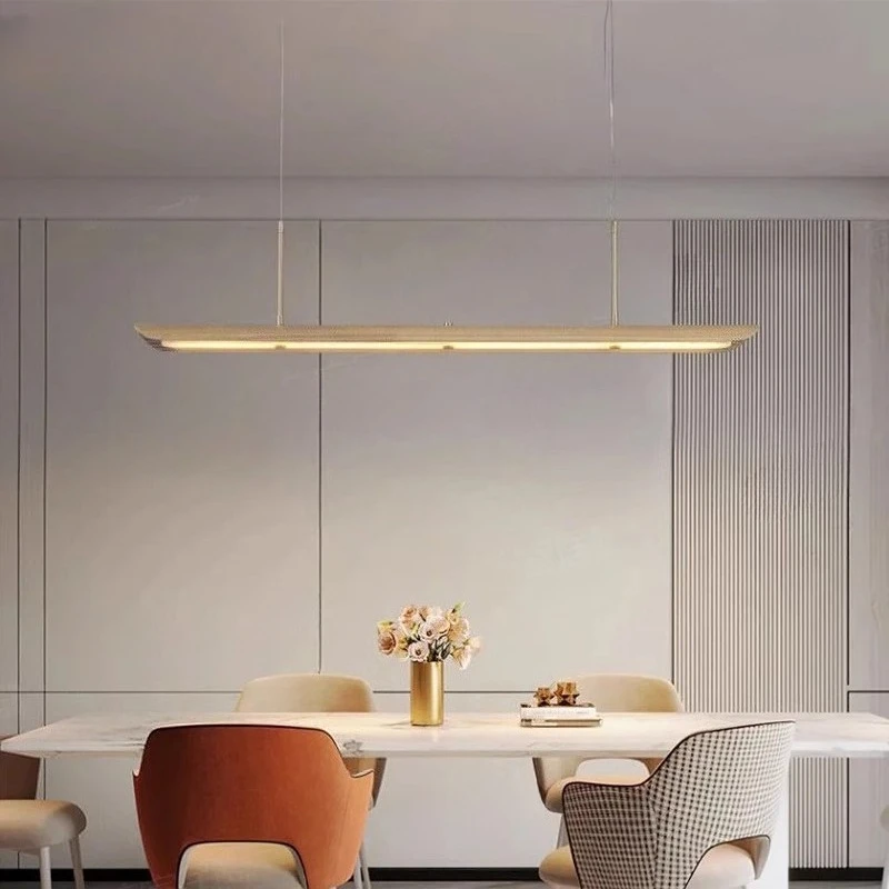 الإسبانية الحد الأدنى الرخام قلادة أضواء مطعم النحاس الثريات الطويلة مصمم غرفة الطعام جزيرة عداد تركيبات داخلية #1