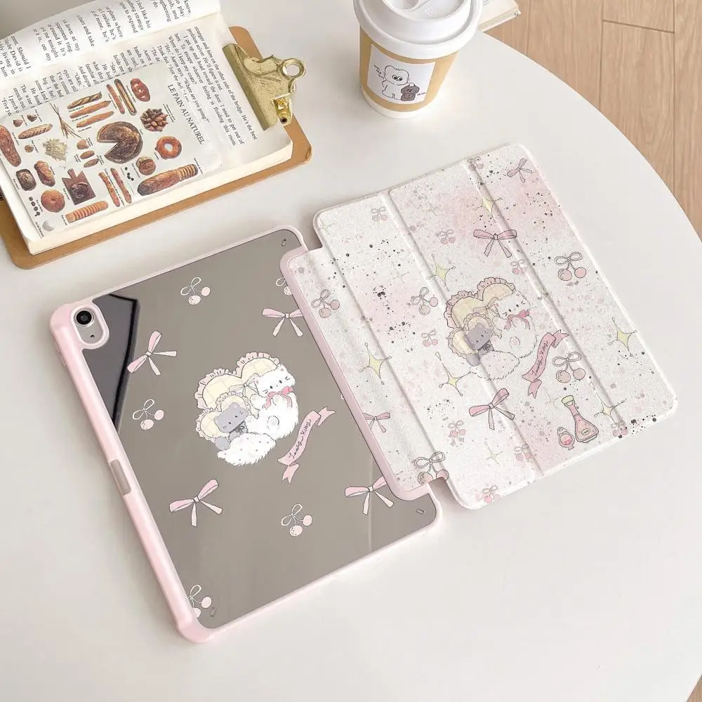 Mirror Pillow for Kitten Rabbit Rose For iPad 11th A16 10 9 8 7 5 Pro 13 11 M5 M4 M3 M2 12.9'' Air  4 3 2 1 Mini 7 6 8.3'' Cover - view 5